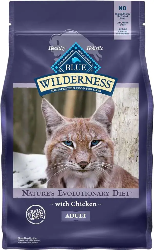 Blue Buffalo Wilderness High Protein, natürliches Trockenfutter für erwachsene Katzen in Innenräumen