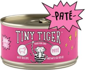 Tiny Tiger Pate Beef & Poultry Recipes Variety Pack Grain-Free Canned Cat Food