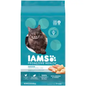IAMS Proactive Health Adult Indoor Weight & Hairball Control Dry Cat Food - Best cat food for hairballs