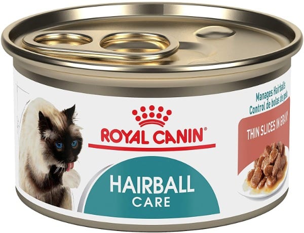 Best Cat Food for a Healthy Coat - Royal Canin Hairball Care Thin Slices in Gravy