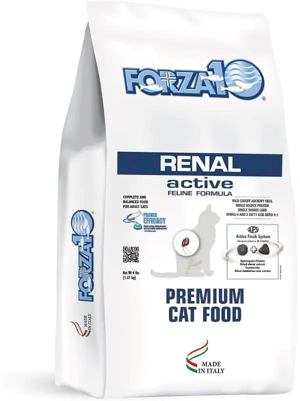Best Kidney Support Food for Cats - Forza10 Nutraceutic Active Kidney Renal Support Diet Dry Cat Food