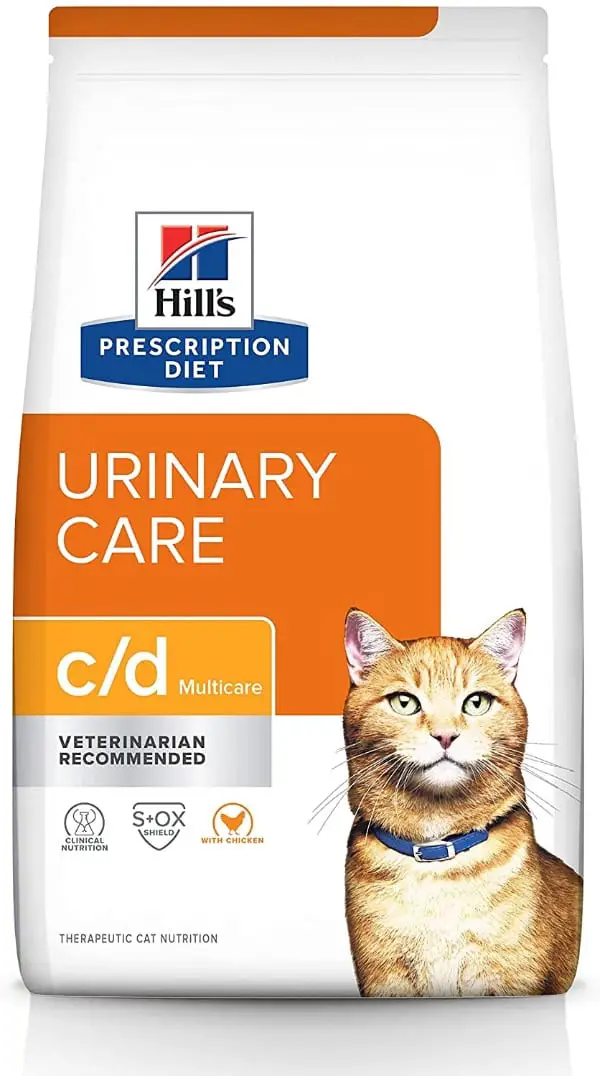 Best Low Protein Cat Food for Kidney Disease - Hill's Prescription Diet c/d Multicare Urinary Care Cat Food, Veterinary Diet