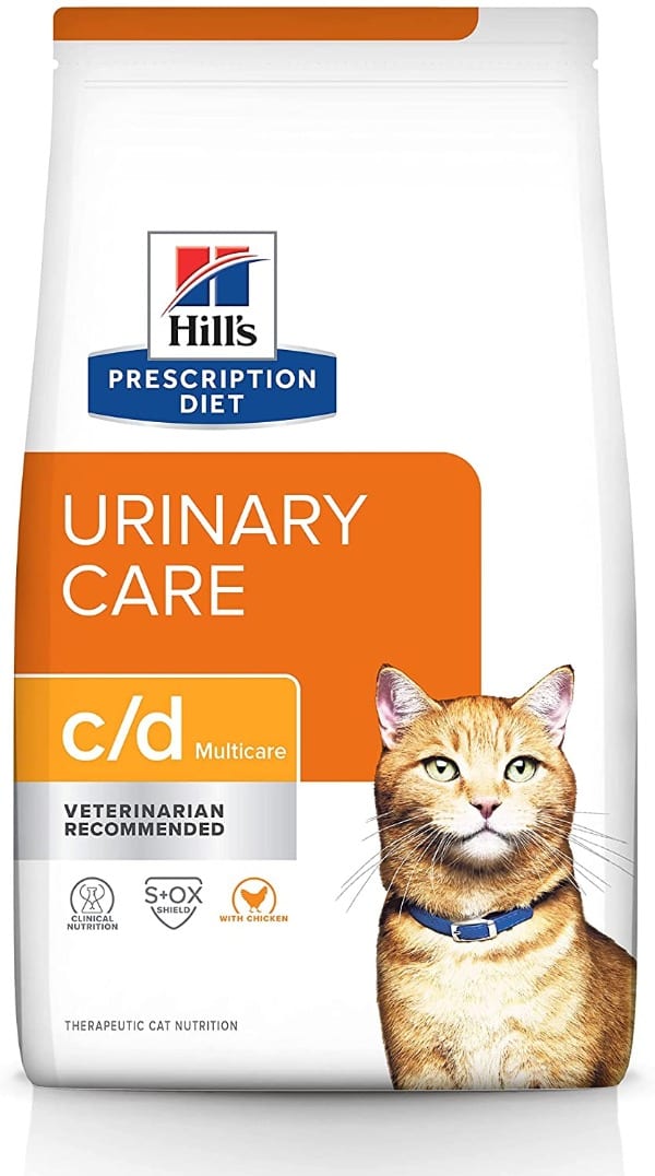 Best Low Protein Cat Food for Kidney Disease - Hill's Prescription Diet c/d Multicare Urinary Care Cat Food, Veterinary Diet